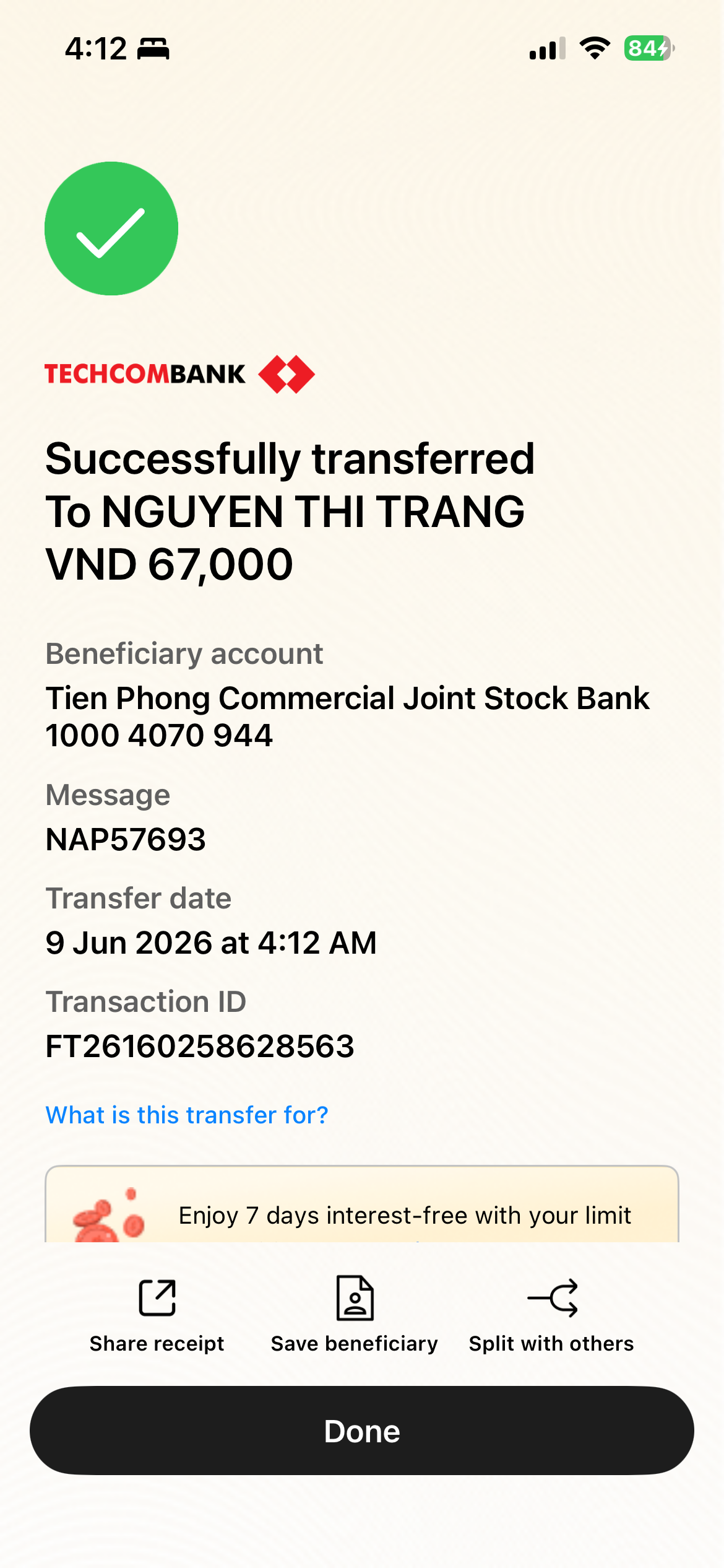 Donate ủng hộ người đăng