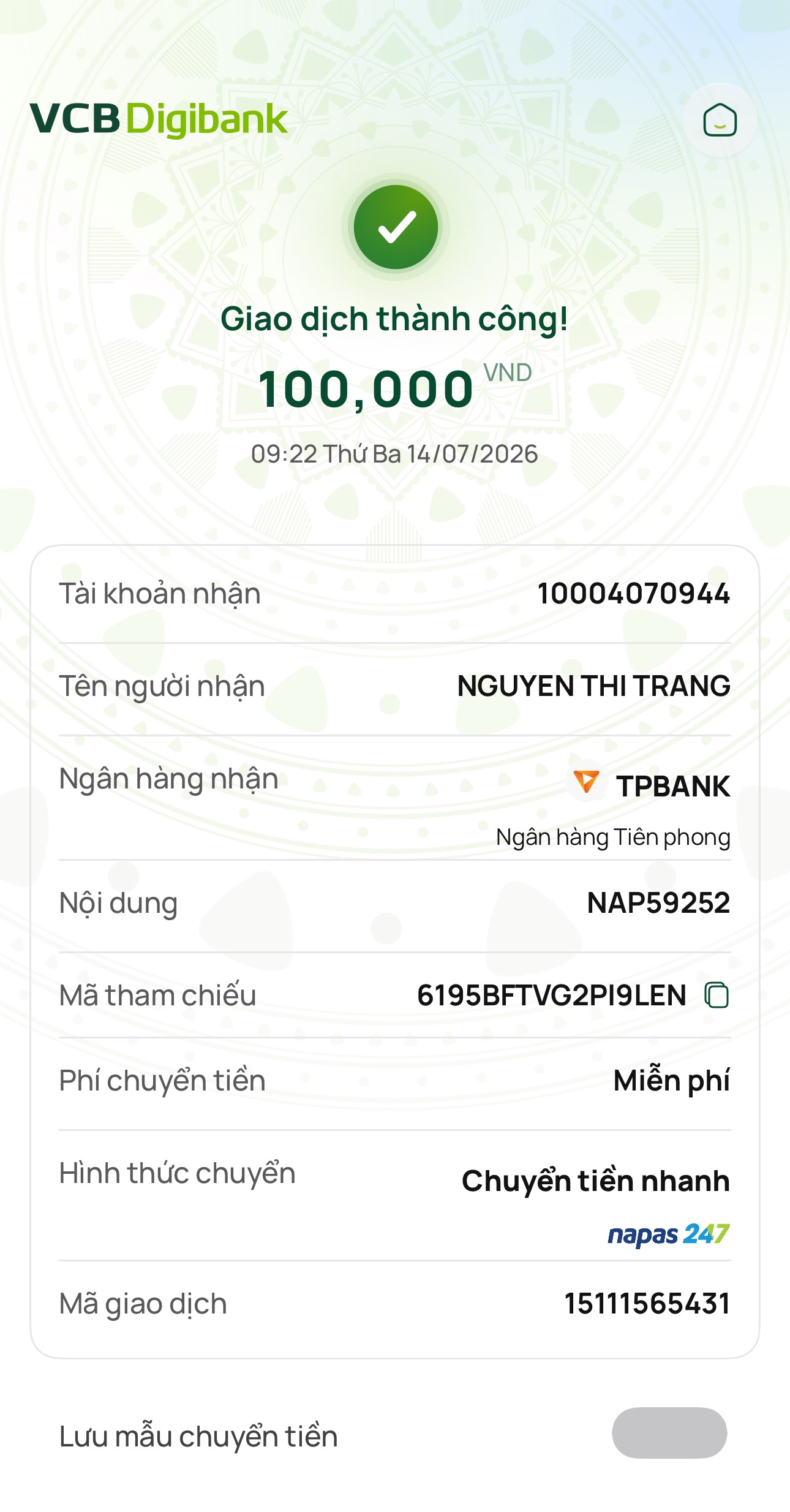 Donate ủng hộ người đăng