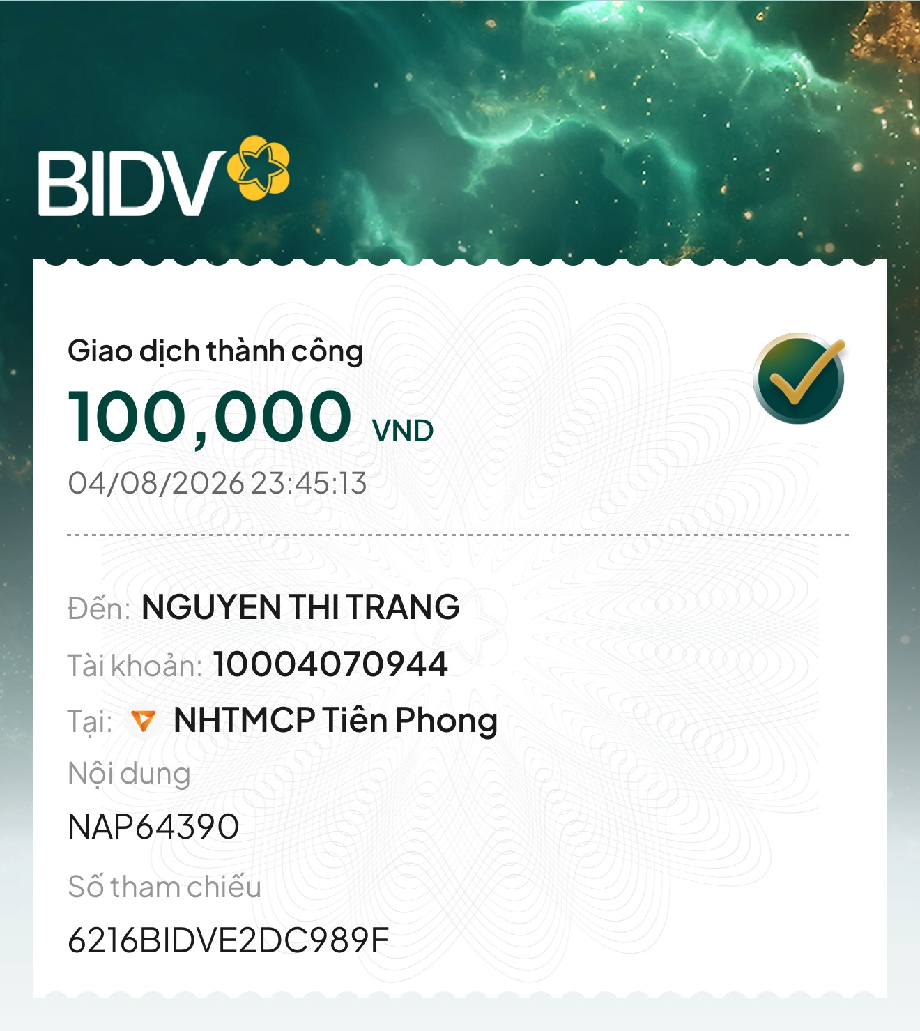 Donate ủng hộ người đăng